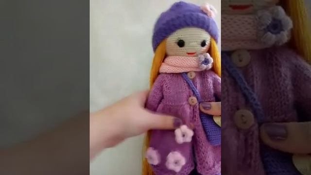 Вязаная куколка/вязание крючкоми спицами