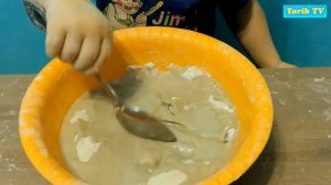 Как сделать кинетический песок. Живой песок.  How to make kinetic sand. The live sand.