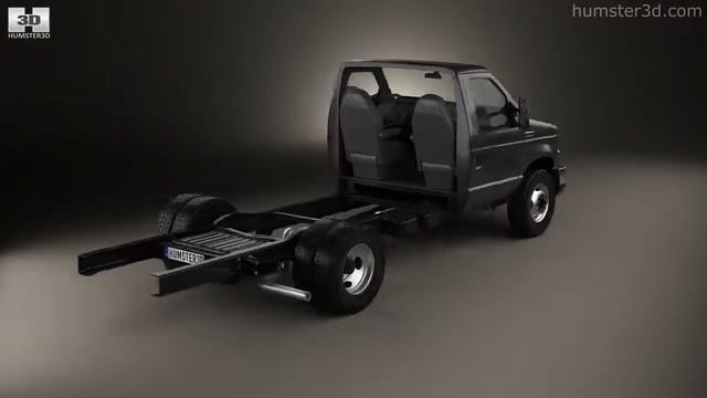 Ford E-450 Cutaway 2011 by 3D model store Humster3D.com смотреть онлайн