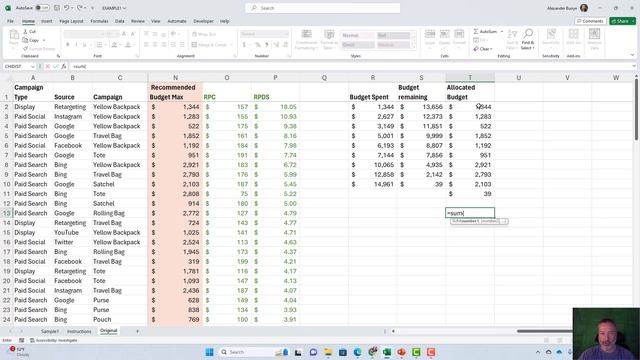 Optimize Ad Campaign Budget Allocation with Excel Solver (Part 1)