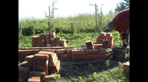 кирпичная  коптильня своими руками  подробно 1ч