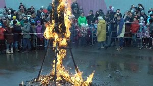 Сжигание чучела масленицы 2019