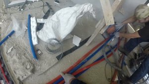 Монтаж водяного теплого пола на втором этаже