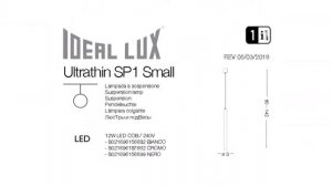 Люстра Ideal Lux Ultrathin SP1 SMALL BIANCO обзор: светильник Ideal Lux Ultrathin SP1 SMALL BIANCO