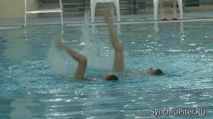 Синхронное плавание. Дуэт 2. СПб - март 2014
