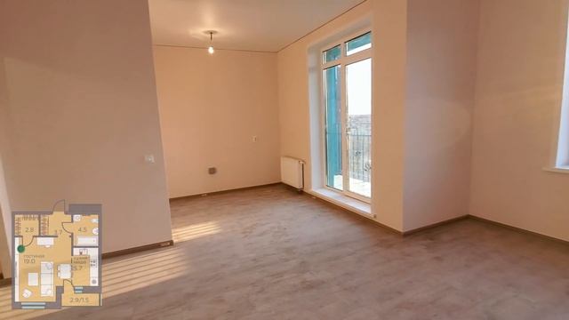 Видеообзор студии 37,2 м² в ЖК "Погода"