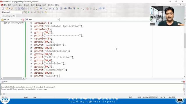 C Language Calculator Project using Switch Case | C Language