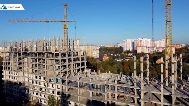Строительство ЖК "Крылья" в Орле/октябрь 2022