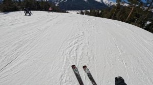 Архыз, Февраль 2024, трасса "Андромеда" (синяя). Видео 4К