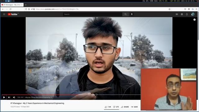 IIT prof reacts to his own student's video (Tharun Speaks)!