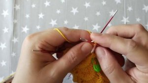 Простой, но очень красивый узор для кругового вязания.