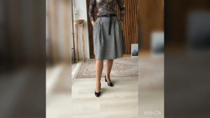Стильная юбка от ТМ Арднаскела в сборку из микровельвета