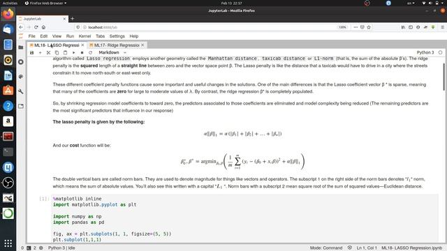 ML19- LASSO Regression смотреть онлайн