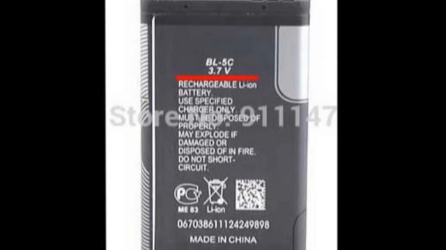 Посылка из Китая. Аккумуляторная батарея для мобильного телефона Nokia BL-5C