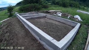 Строительство дома из газобетона 1. Фундамент