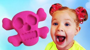 Learn Colors Kinetic Sand Toys How To Make For Kids Super simple songs for kids, Ice cream song