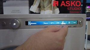 ASKO Как управлять стиральной машиной 4 серии / студия на Вавилова 4 / W4086C.W/3