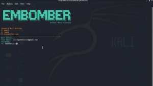 How To Bomb An Email Address On A Kali Linux Computer