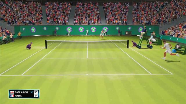 Nikoloz Basilashvili      vs   Quentin Halys    | 🏆 ⚽ Wimbledon 2022  Round 2     (06/29/2022) 🎮