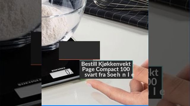Soehnle Kjøkkenvekt Page Compact 100 svart смотреть онлайн