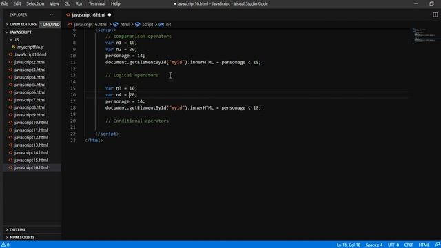 JavaScript - Operators | JavaScript tutorial 2020 | Comparison, Conditional, Logical Operator in JS