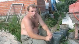 Приготовление цементного раствора.