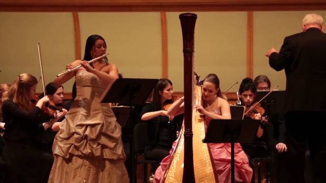 Mozart Harp and Flute Concerto Movement 1 смотреть онлайн