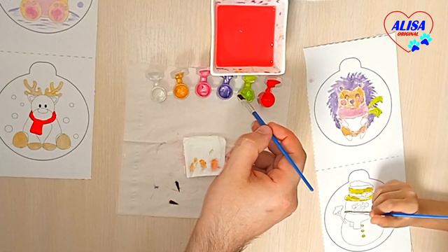 Игрушки на ёлку: вырежи, раскрась, сшей + киндер! смотреть онлайн