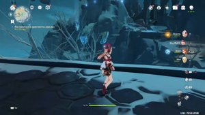 Genshin Impact прохождение квест растопить все замерзшие фрагменты еще раз. Пик Виндагнира часть 1