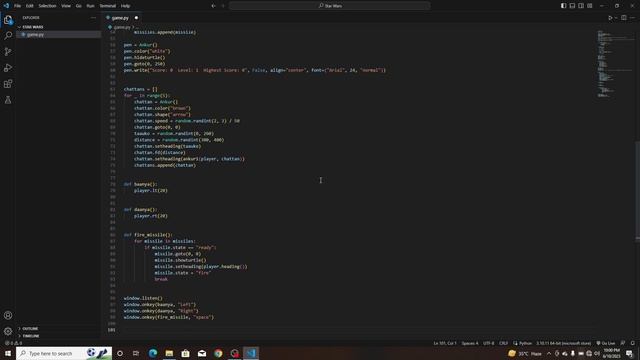 How To Create A Star Wars Space Shooter Game In Python Using Pygame Step-By-Step Tutorial.