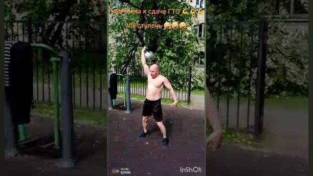 Рывок гири 16 кг - отличная кардио тренировка и разогрев в начале ваших упражнений !!! ????