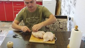 Куриная грудка горячего копчения!