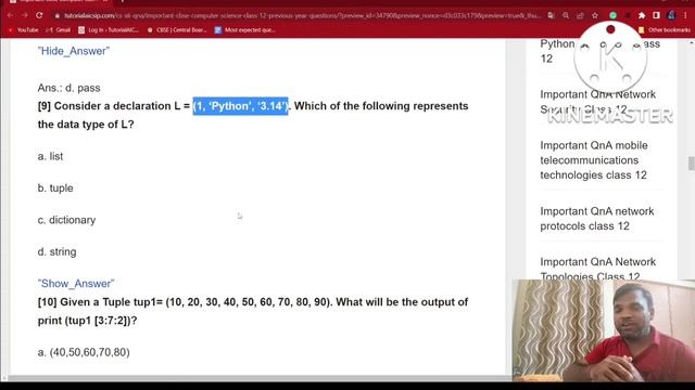 CBSE Computer Science Class 12 Previous Year Questions Part 1 | 20 Python Revision Tour MCQs | CS 1