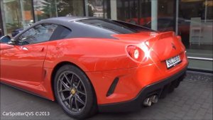 Ferrari 599 GTO & California start ups, revvs & accelerations! (1080p HD)