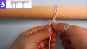 DIY Macrame Attaching the threads LESSON1  macrame tutorial Урок 1. КРЕПЛЕНИЕ НИТЕЙ НА ОСНОВУ