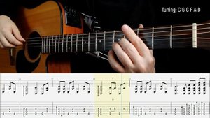 " Something In The Way - Nirvana " [ Fingerstyle guitar ] [ Video +  Free Tabs ]