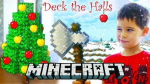 Minecraft Christmas Tree in Real Life. How to build? #ErikShow