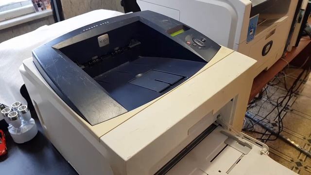 Работа принтера Xerox 3435, страница конфигурации, пробная печать смотреть онлайн