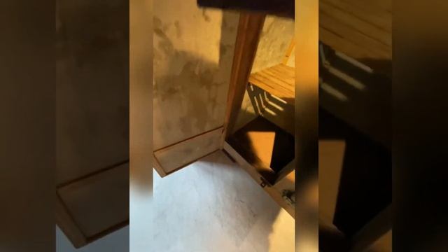 Реставрация деревянного холодильника