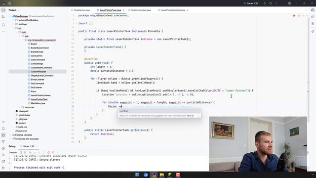 Ep15. Laser Pointer (Ray Tracing, Vectors, Particles) - Minecraft Plugin Development смотреть онлайн