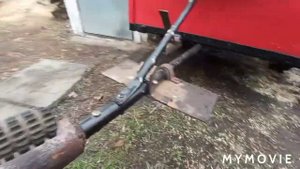 вывоз земли с помощью самодельного прицепа и мотоблока кентавр