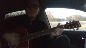 Расплескалась синева - кавер на гитаре