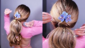 Быстрая прическа на длинные волосы. Прическа женская 2024