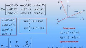 Кинематика вращательного движения. Часть 2. Матрица поворота.