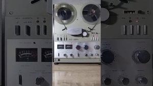Магнитофон Союз-110. После полной профилактики и настройки. запись /воспроизведение