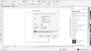 Open DXF with Corel