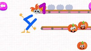 учим цифру 4 с помощью игр, разных заданий, для малышей.