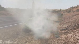 Погоня с аварией в BeamNG drive