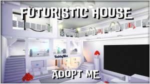 FUTURISTIC HOUSE - АДОПТ МИ ОБЗОР ДОМА - ADOPT ME ROBLOX ТОП КОМНАТА С БАССЕЙНОМ