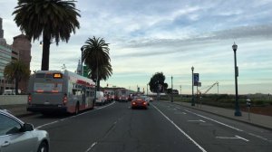 Driving Downtown - San Francisco Shoreline 4K - USA